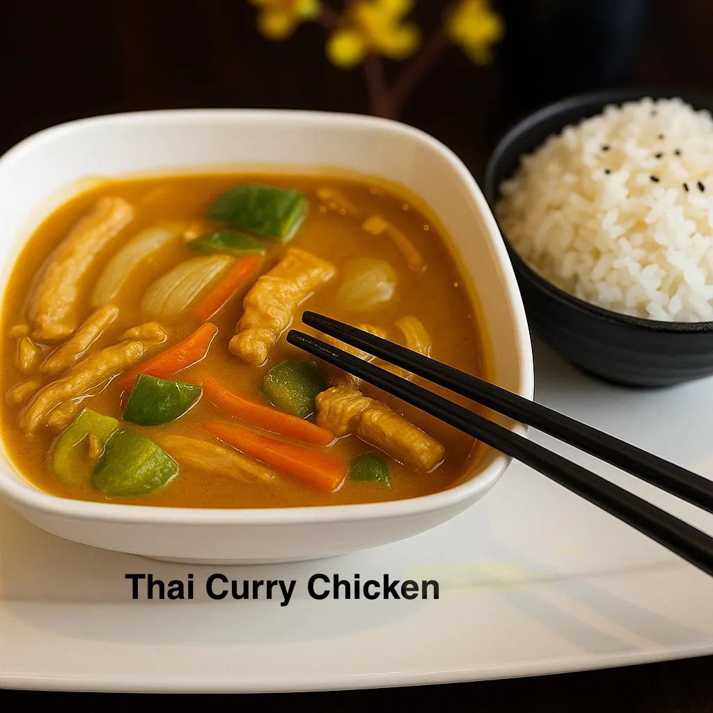 Thai curry chicken at Kirin Asian Fusion Asian Restaurant in Sioux City, Iowa