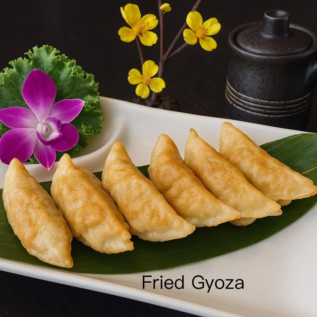 Fried gyoza dumplings at Kirin Asian Fusion Asian Restaurant in Sioux City, Iowa